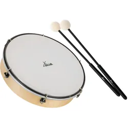 XDrum HTM-12K Handtrommel mit Schlägel Set