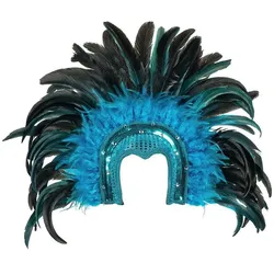 Boland Federkopfschmuck Samba blau
