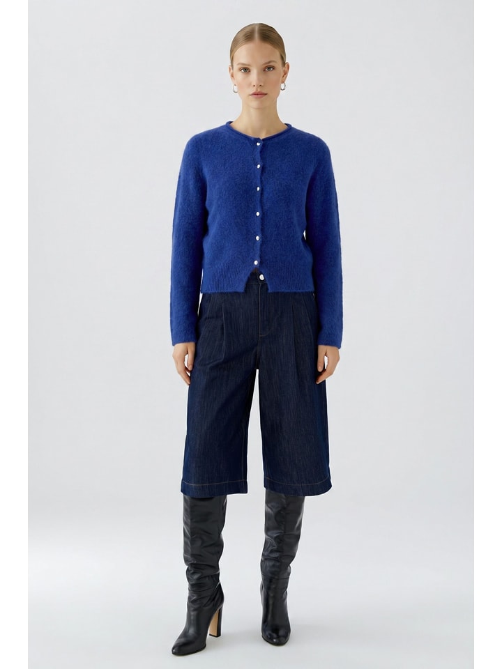 Oui Cardigan in Dunkelblau - 40