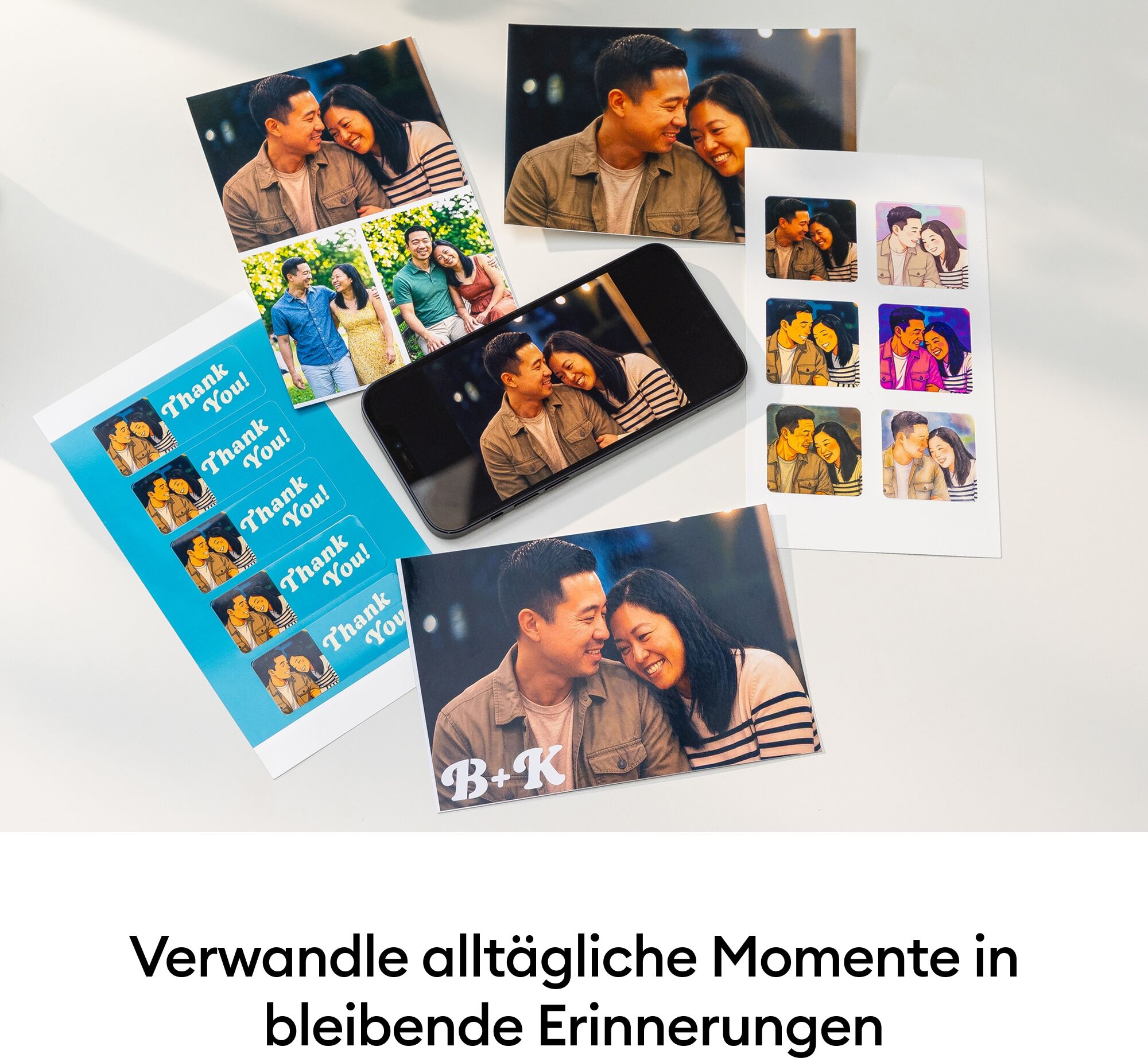 CRICUT Fotodrucker "StickerPix Print™ Essential Bundle", blau, B:19cm H:8cm T:14cm, Drucker, Sticker- und Fotodrucker, Fotodrucker