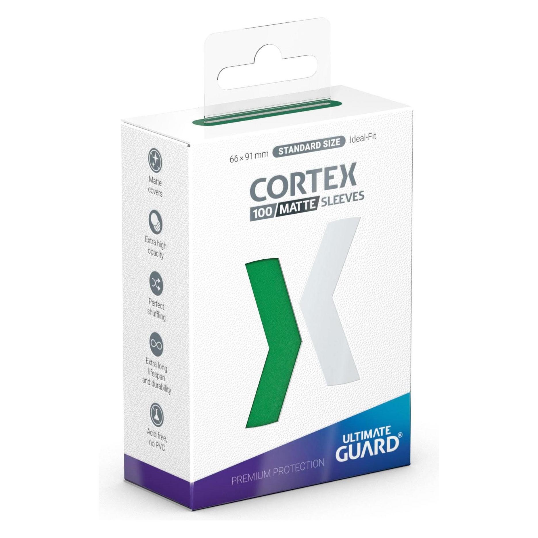 Ultimate Guard Kartenhülle Cortex Sleeves Standard Matt-Grün 100 (UGD011159)