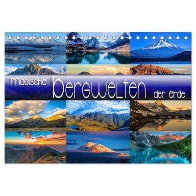 Magische Bergwelten der Erde (Tischkalender 2026 DIN A5 quer), CALVENDO Monatskalender