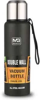 Multicon Wholesale Hub Large Capacity Vacuum Flask, Insulated Tumbler With Rope, Stainless Steel Thermos Bottle For Tea, Drinks green