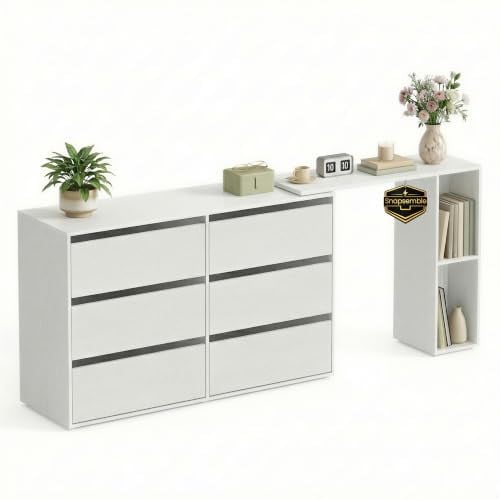 SONGMICS HOME Gereedschapsloze Ladekast en Kaptafel in minimalistische stijl