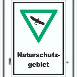 HB-Druck Naturschutzgebiet Aufkleber A2 (420x594mm)