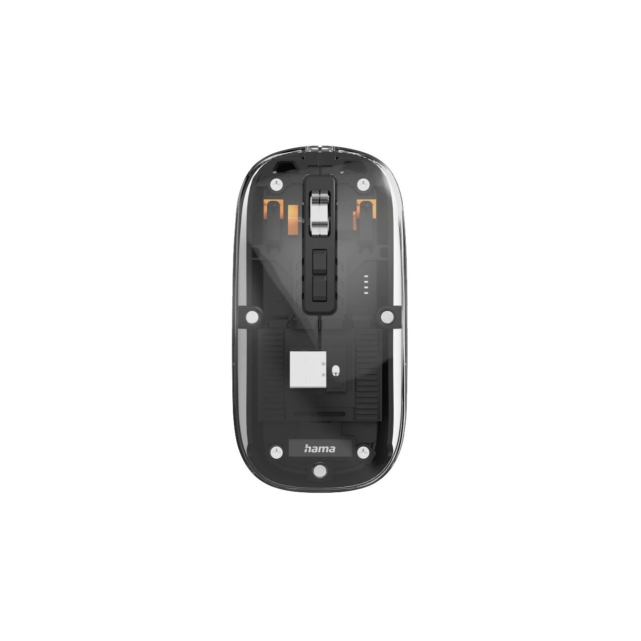 hama WM-600 Multi-Device Maus kabellos transparent