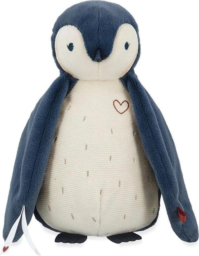 Kaloo knuffel pinguïn blauw met white noise en opnamefunctie