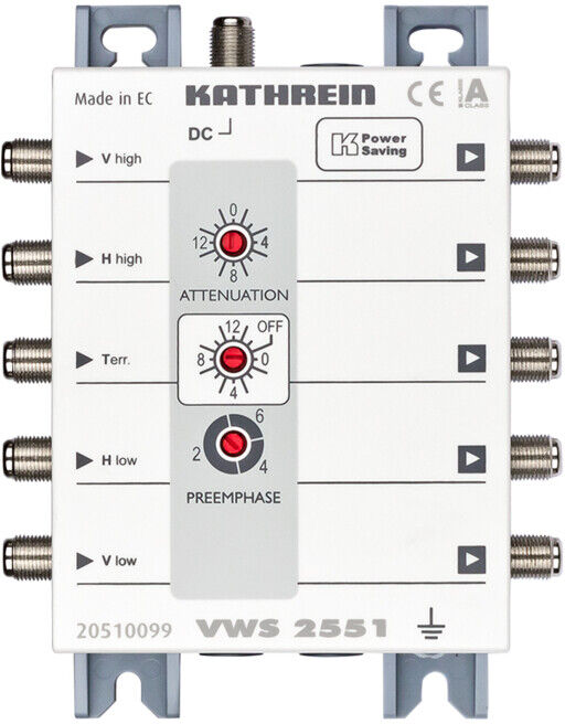 Kathrein Amplificateur multiswitch avec alimentation à distance VWS 2551 (20510099)