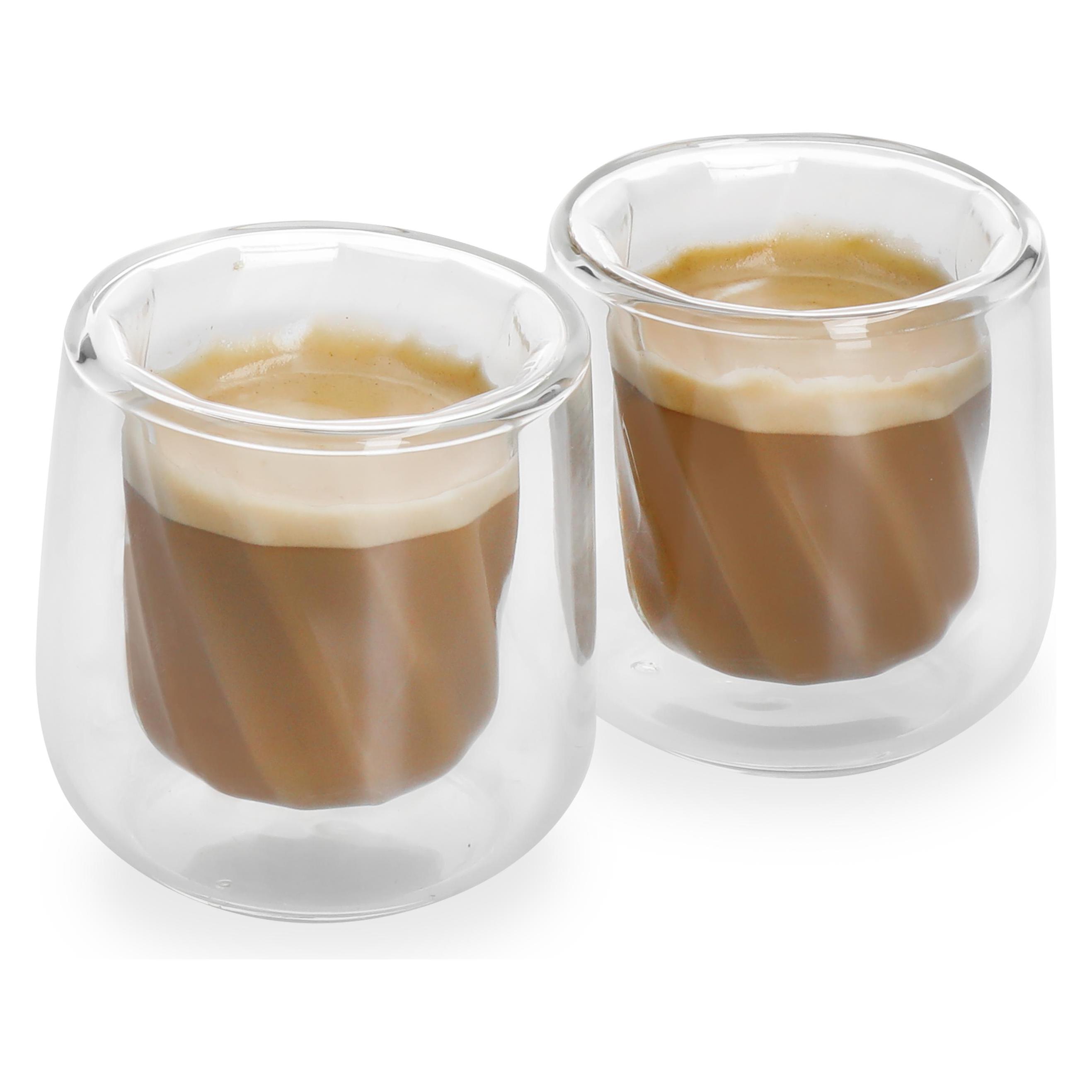 La Cafetière Siena Double-Walled Cortado Glasses, Set of 2, 135ml (0.14 l, 2x) (LCDWCORT2PC)