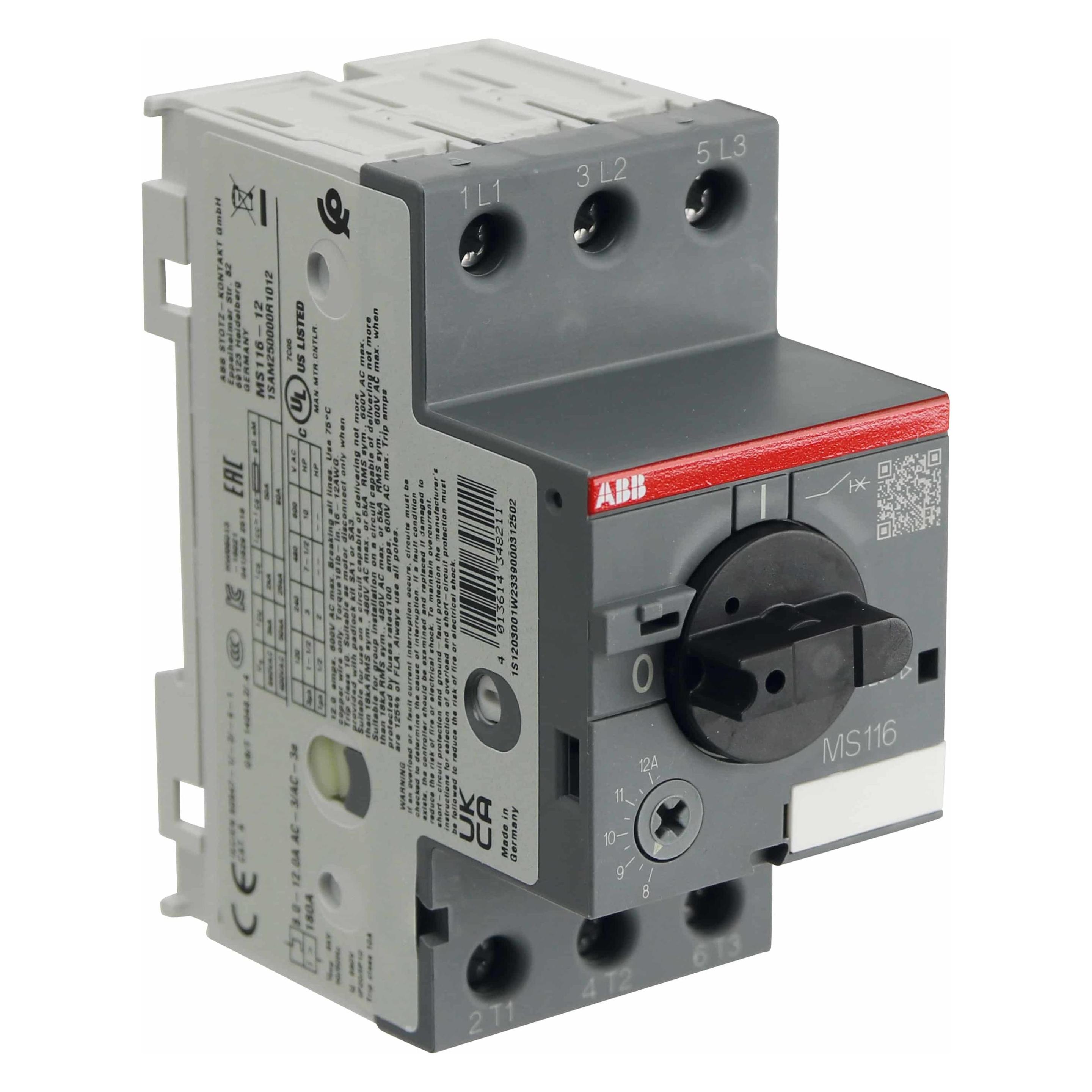 ABB STOTZ-KONTAKT Motorschutzschalter MS116-12 (1SAM250000R1012)