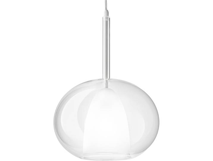 Designer-Pendellampe Giberti Luce Carina XXL GlasTransparent D: 28 cm, E27