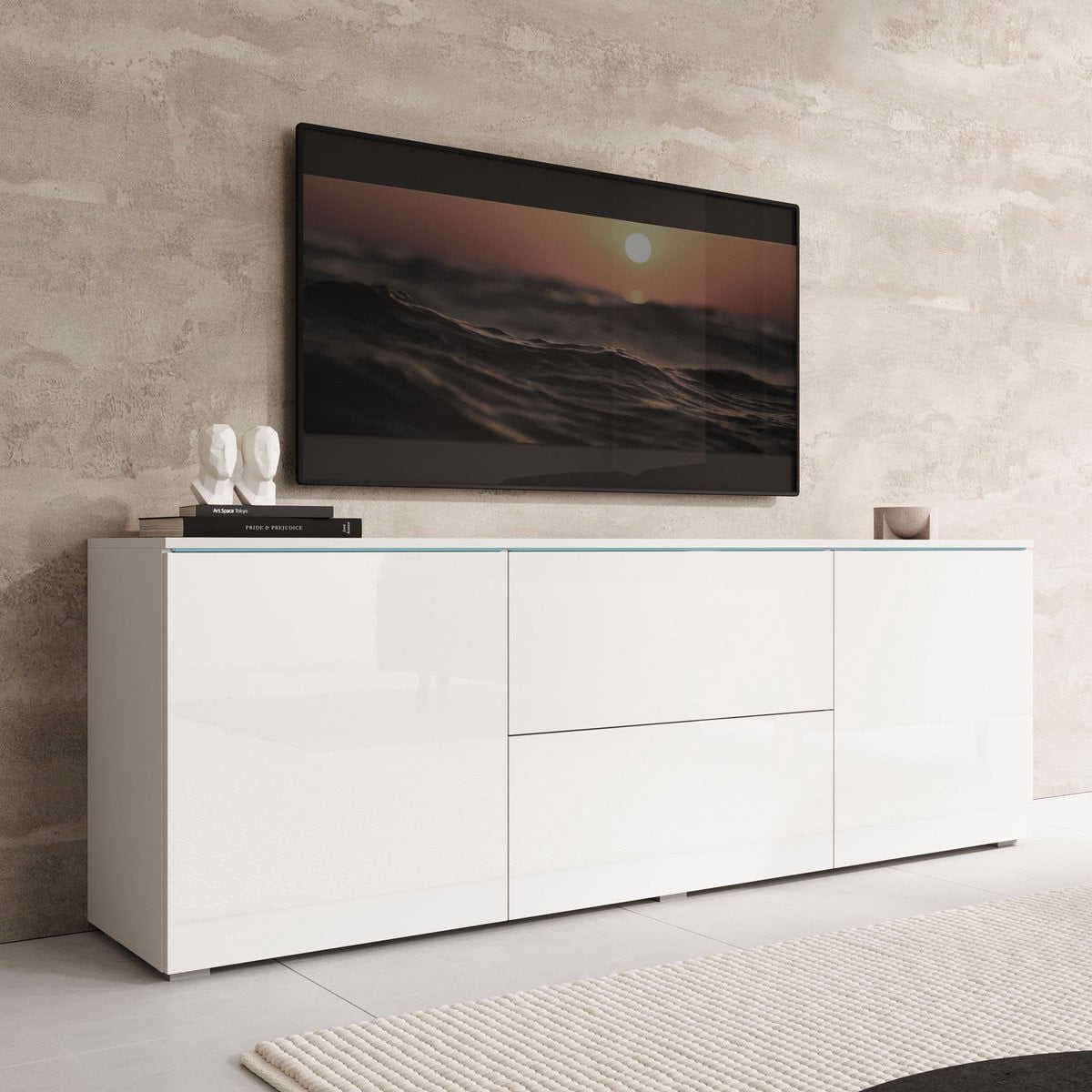 Meubella TV-meubel Vico modern wit 180 cm