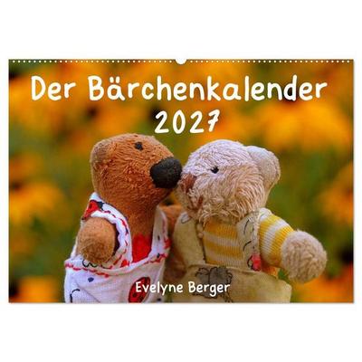 Der Bärchenkalender 2027 (Wandkalender 2027 DIN A2 quer), CALVENDO Monatskalender