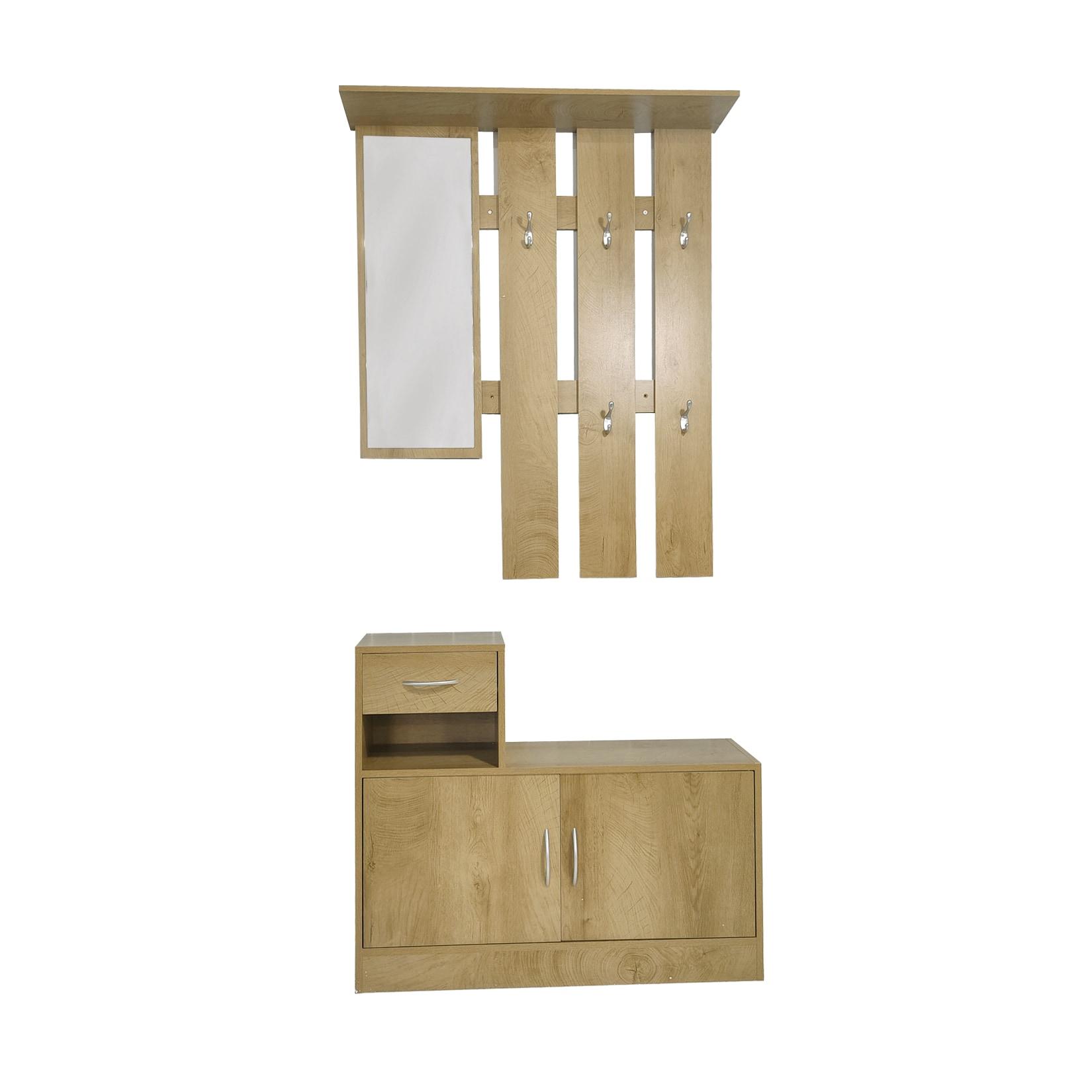 HTI-Living Garderobenpaneel mit Schuhschrank Thekla Baumscheibe