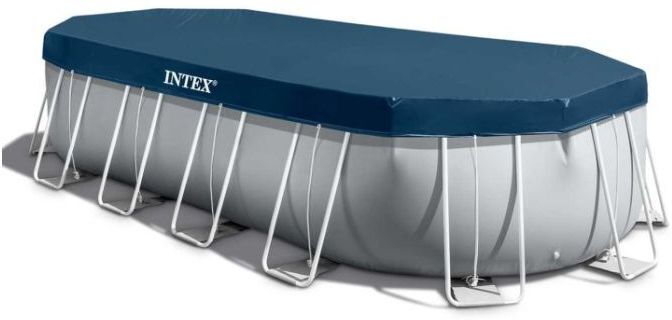 Bâche de protection pour piscine tubulaire Intex ovale - Piscine ovale 6,10 x 3,05m