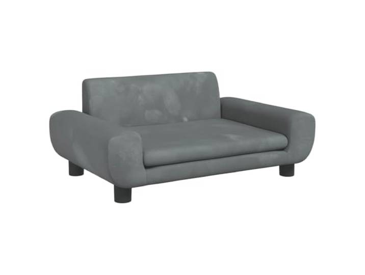 sofa Dunkelgrau 70x45x33 cm Samt Minisofa aus Samt, Schaumstoffpolsterung, Kiefernholzrahmen, vier Beine, abgerundete Kanten, modernes Design
