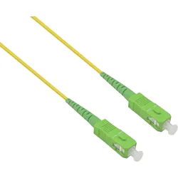 helos LWL OS2 Patchkabel Simplex LSZH 2,0mm SC/APC-SC/APC gelb 5,0m