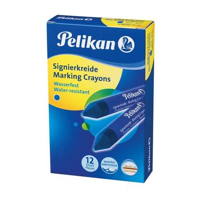 Pelikan Signierkreide für raue Untergründe, 12er Set, Blau
