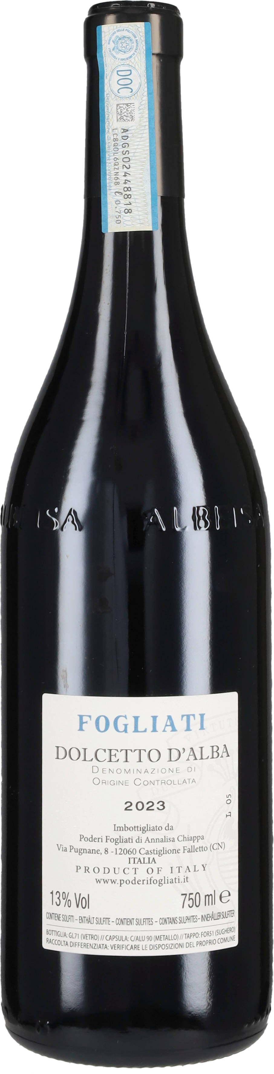 Poderi Fogliati Dolcetto d'Alba 2023