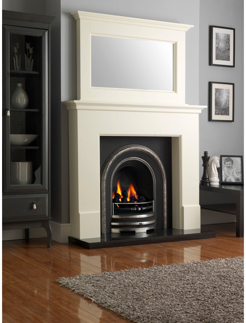 Marlow Home Co. Rosetta Fireplace Surround White 120cm H X 145cm W X 22cm D