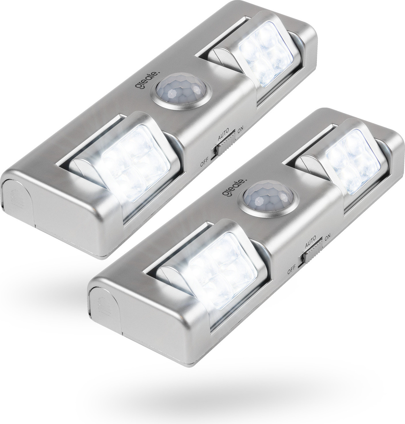 Greate LED-lichtbalk met bewegingssensor en instelbare lichtintensiteit voor keukenkastjes, badkamer of trap, werkt op batterijen