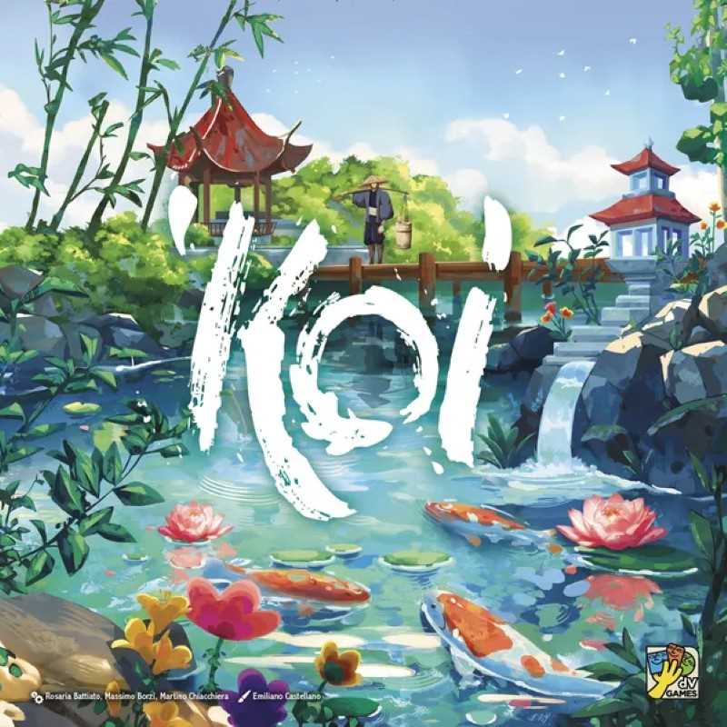 Koi Board Game by daVinci Editrice - Build a 3D Pond, Populate with Colourful Koi, and Compete for Harmony and Victory Points