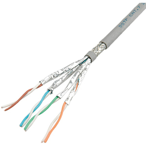 ROLINE S/FTP-(PiMF-) Kabel Kat.7 Massivdraht, AWG23 300m, 300 m, Cat7, S/FTP (S-STP), Grau
