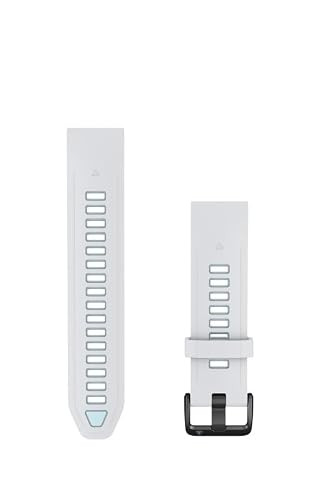 Garmin QuickFit horlogebandje 20 mm siliconen Whitestone/Ice Blue