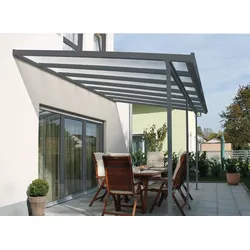 Gutta 4293159 Terrassenüberdachung anthrazit, 546 x 306 cm