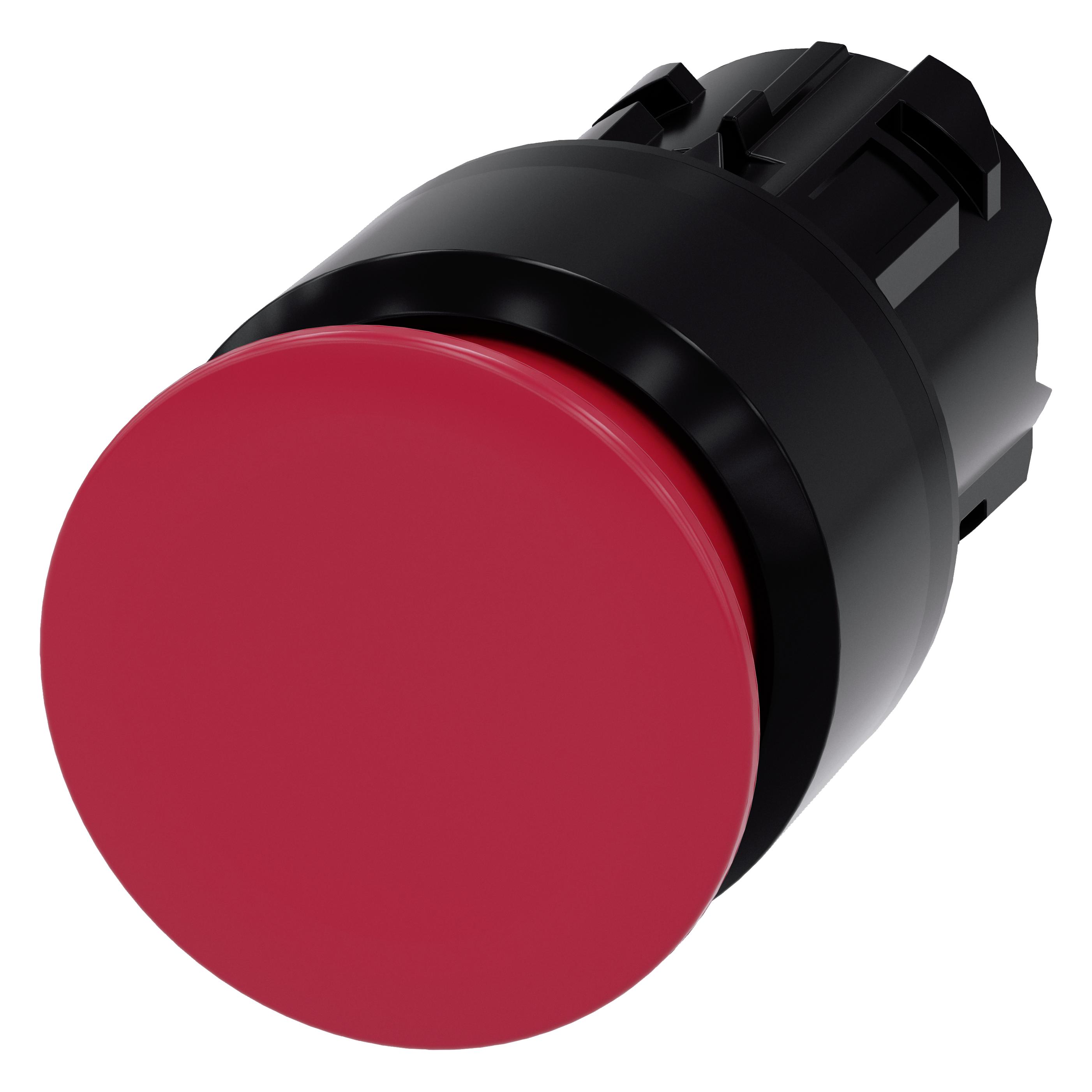 Siemens SIRIUS ACT Pilzdrucktaster Frontelement Kunststoff, rot (3SU1000-1AA20-0AA0)