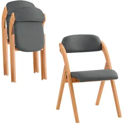 KLAPPSTÜHLEN 2 er set, Dunkelgrau