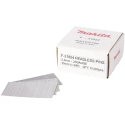 makita Stiftnägel ohne Kopf 0.6x35mm F-31854, 10000 Stück