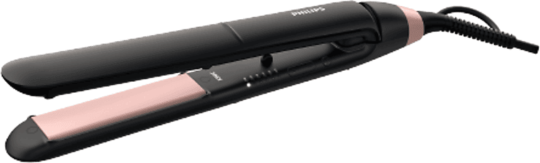 Plancha de pelo - Philips BHS378/00, Cerámica, Cuidado iónico, 230 °C, Negro Rosa