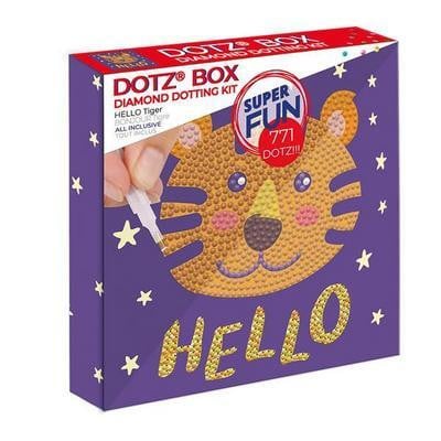 Diamond Dotz Hallo Tijger Dieren Diamond Painting Bruin 150 mm