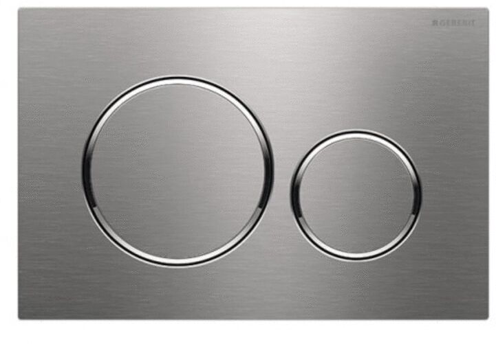 Plaque de déclenchement double touche SIGMA 20 inox brossé GEBERIT 115.882.SN.1 Inox poli