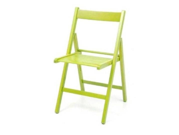 Chaise pliante en bois colorée VERTE 1 pièce