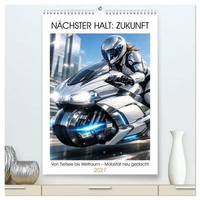 Nächster Halt: Zukunft (hochwertiger Premium Wandkalender 2027 DIN A2 hoch), Kunstdruck in Hochglanz