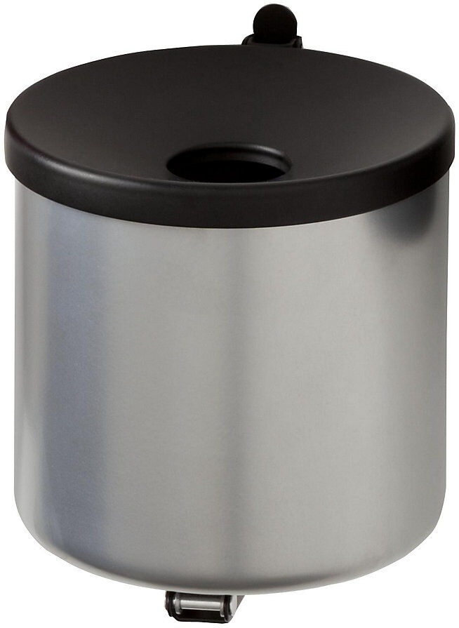 kaiserkraft Wandascher, flammverlöschend, 2,25 l, Stahl, neusilber
