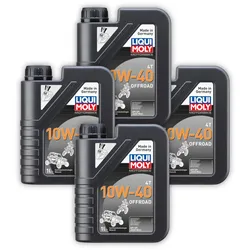 4x Motoröl Motorbike 4T 10W-40 Offroad LIQUI MOLY 3055 1 Liter