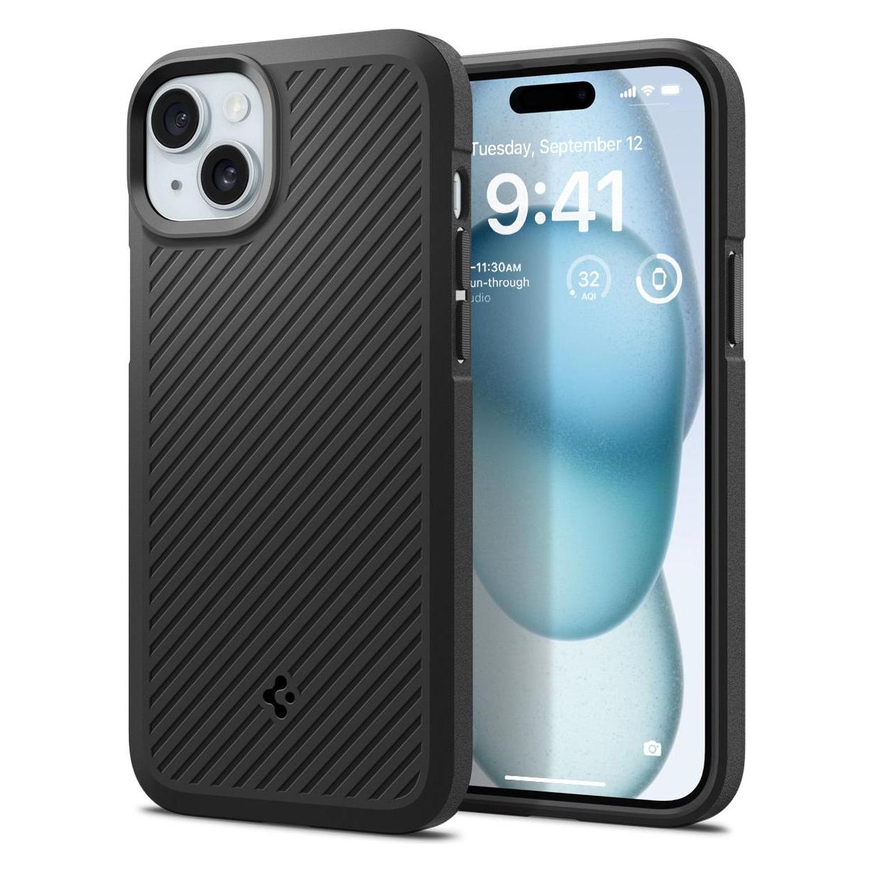Spigen Core Armor iPhone 15 Plus 6.7" czarny/matte black ACS06454 (Apple iPhone 15 Plus) (1489652001)