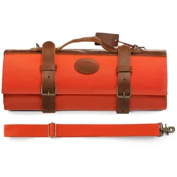 XinZuo - Tragetaschen aus Canvas/Leder - 43x15x15 cm - 900 Gramm - Orange