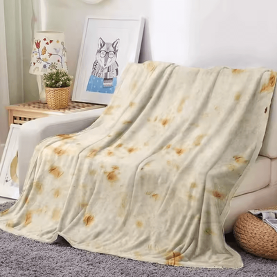 Inspire Curations Burrito Tortilla Flannel Throw Blanket 1 mt 130x150cm