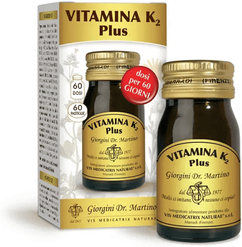 Dottor Giorgini Dr. Giorgini Vitamina K2 Plus Integratore in Pastiglie, 60 Unità