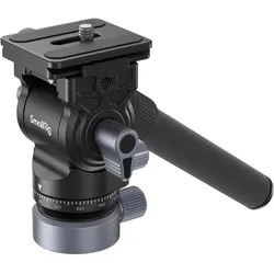 SmallRig Videokopf mit Nivelliersockel CH20 (Videokopf), Stativkopf, Schwarz