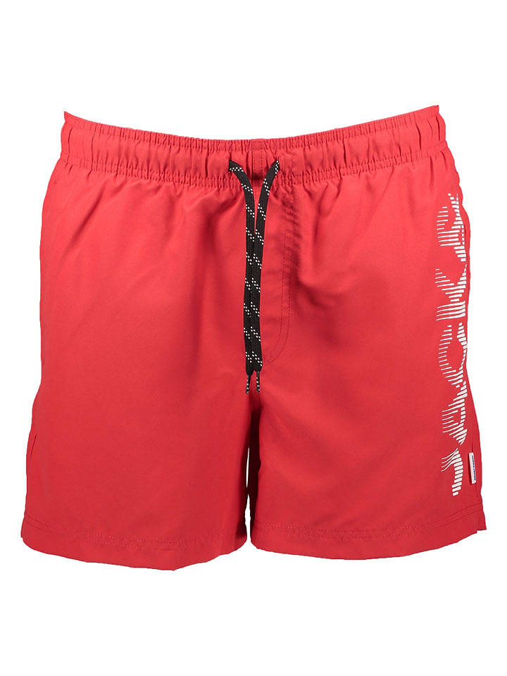 Jack & Jones Badeshorts "Haruba" in Rot - XL