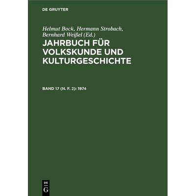 1974, Gebundene Ausgabe von , De Gruyter, 978-3-11-256997-9