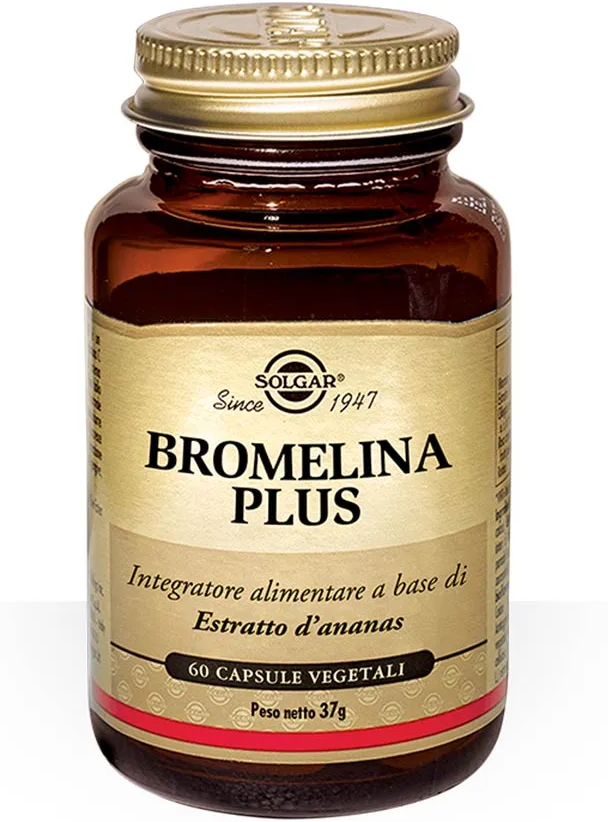 SOLGAR IT. MULTINUTRIENT SpA Solgar, Bromelina Plus, 60 Capsule