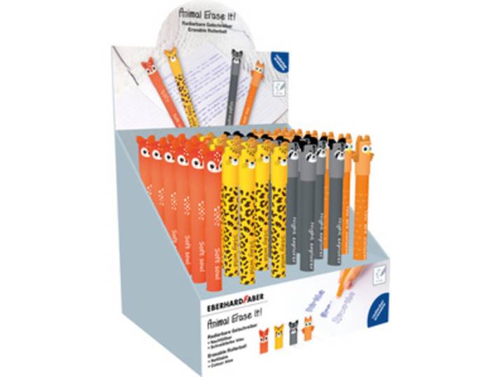 Stylo Animal Erase it!, présentoir de 36