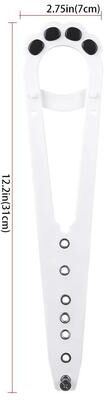Uplift Essentials Professional Adjustable Door Gap Holder For Cat Access white Black