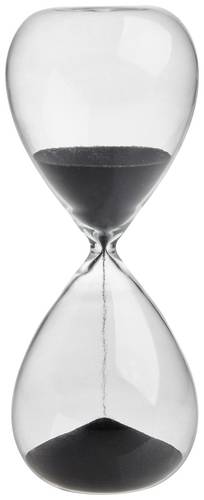 TFA Dostmann Sanduhr Transparent, Anthrazit analog